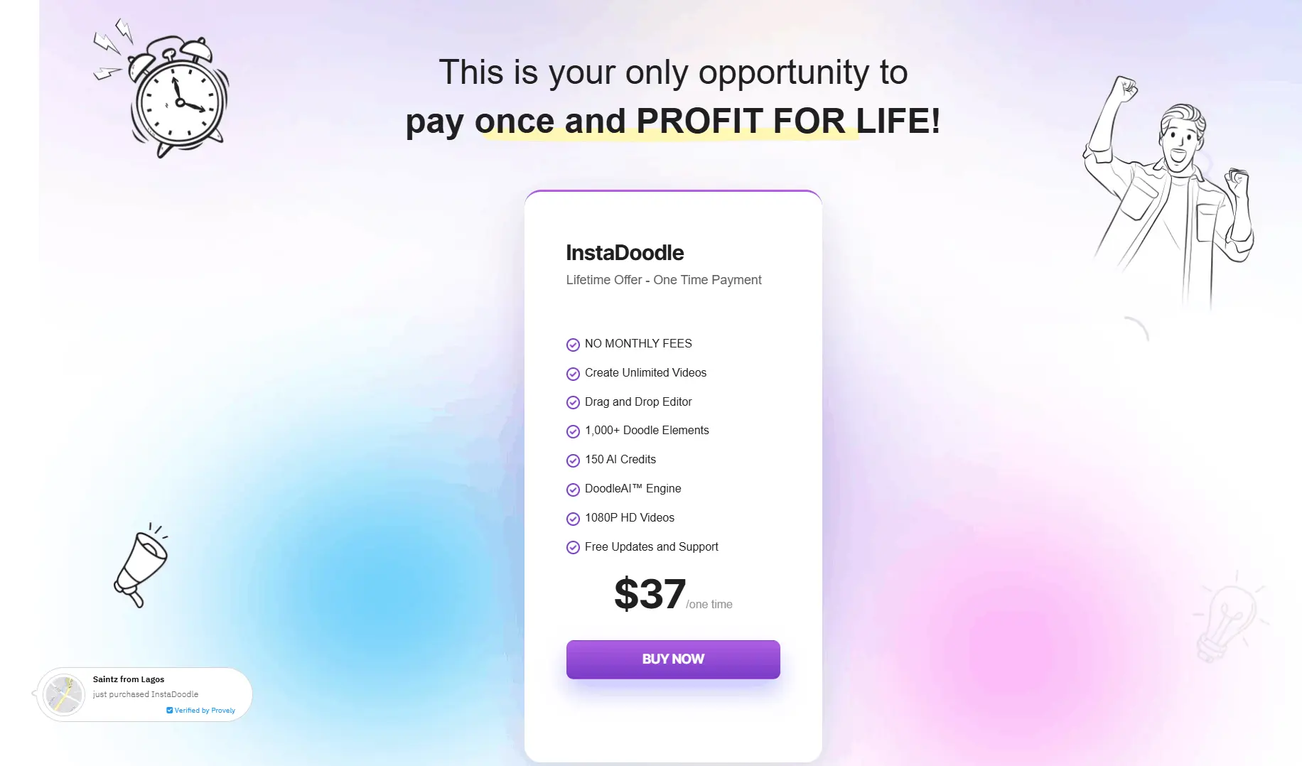 InstaDoodle Buy Page